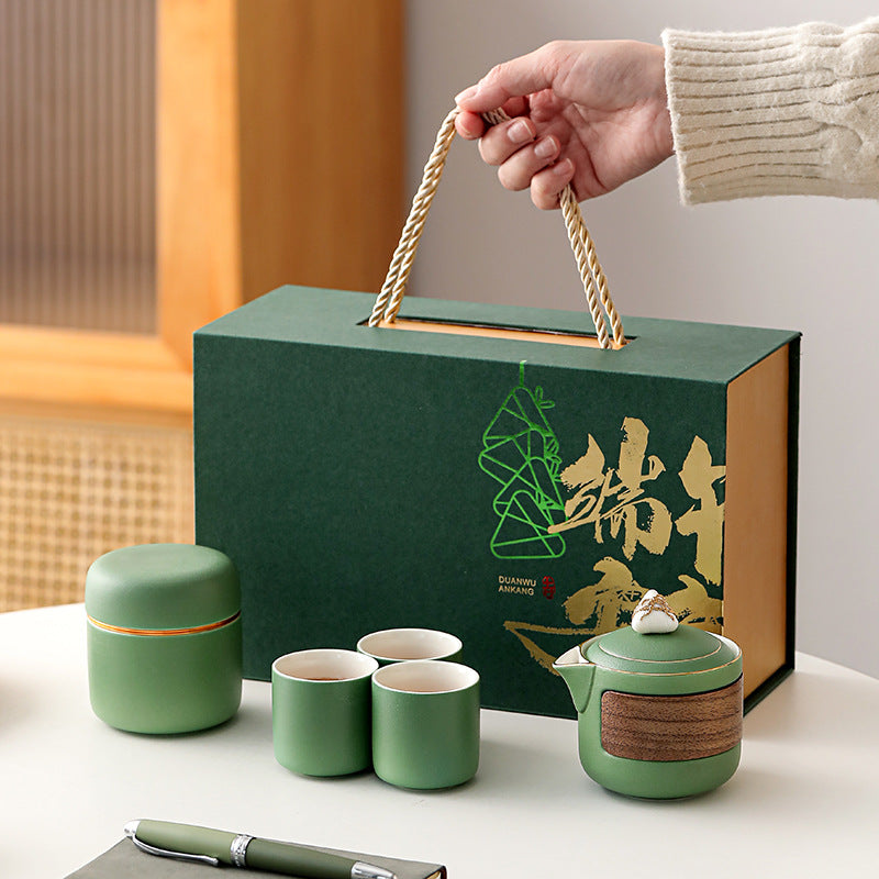 『客製贈品』  質感商務端午陶瓷茶具 |  客製化禮品、禮贈品專家