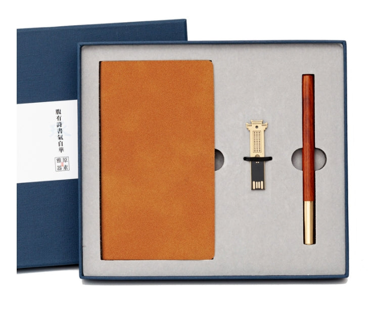 USB+A6筆記本+實木筆禮盒印刷貼紙- 禮品、贈品、客製化禮贈品專家| 禮歐禮贈品