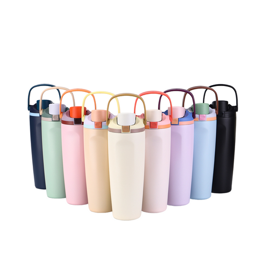 『客製贈品』繽紛大容量提把保溫杯 |  客製化禮品、禮贈品專家