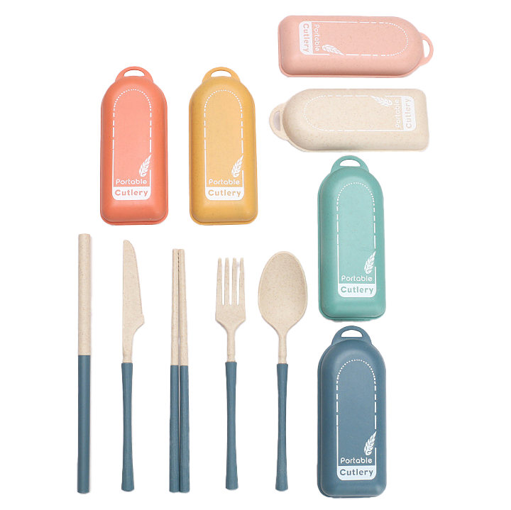 『客製贈品』環保小麥餐具六件組 |  客製化禮品、禮贈品專家