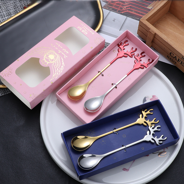 『客製贈品』聖誕節麋鹿餐具禮盒 |  客製化禮品、禮贈品專家