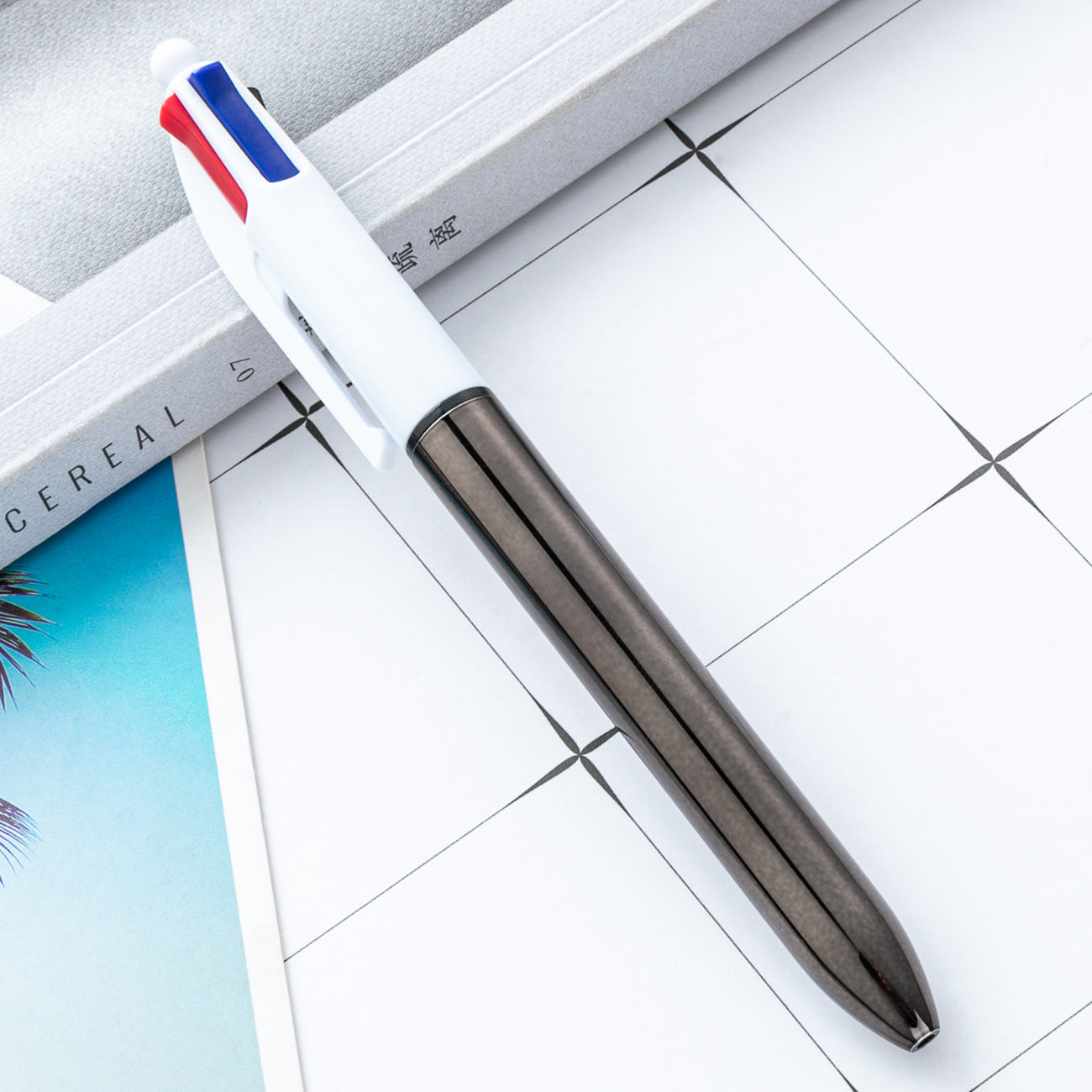 『客製贈品』四合一按動廣告筆 |  客製化禮品、禮贈品專家