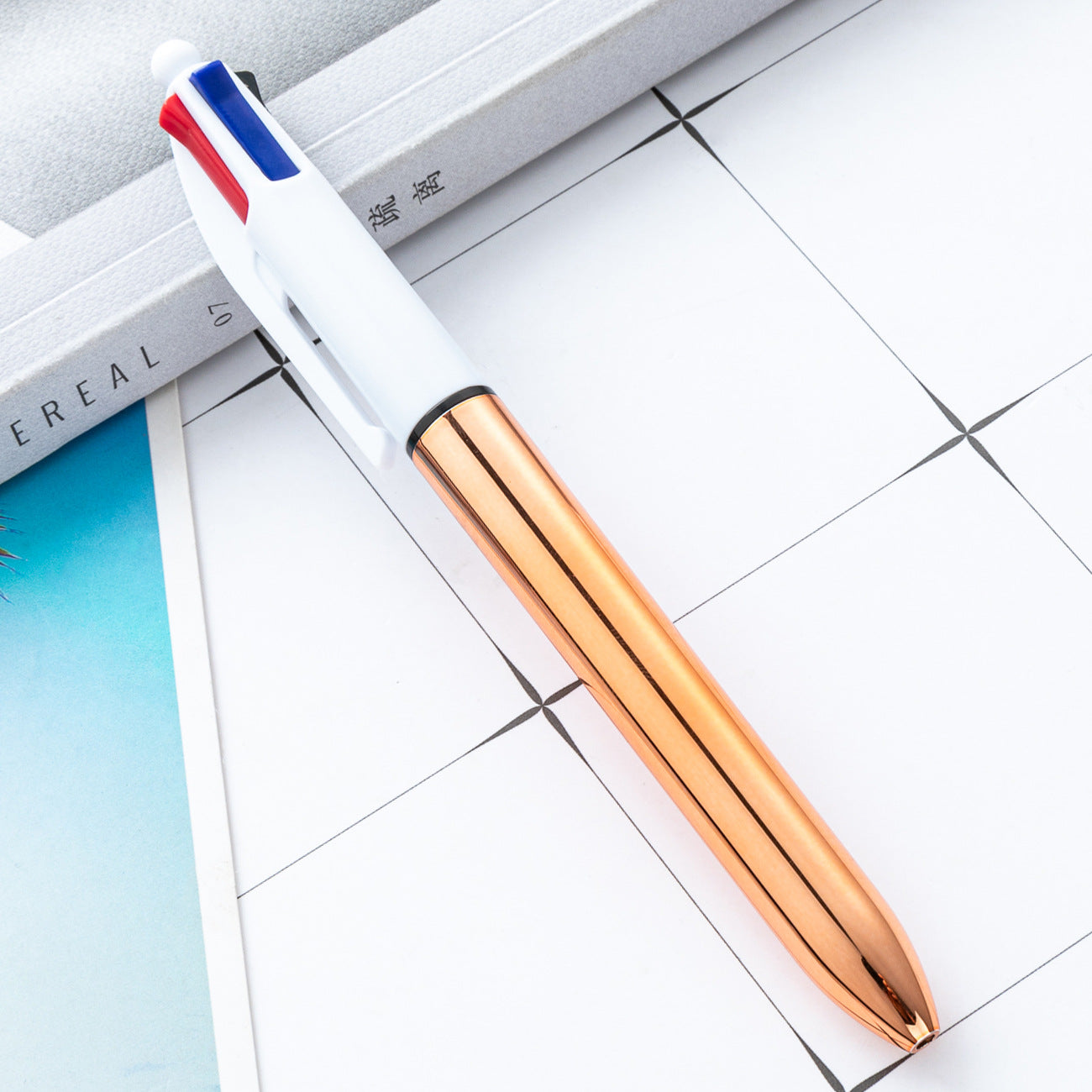 『客製贈品』四合一按動廣告筆 |  客製化禮品、禮贈品專家