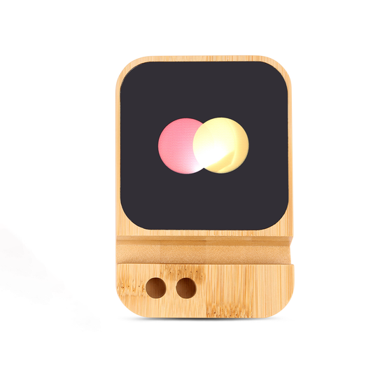 『客製贈品』木質發光無線充電盤 |  客製化禮品、禮贈品專家