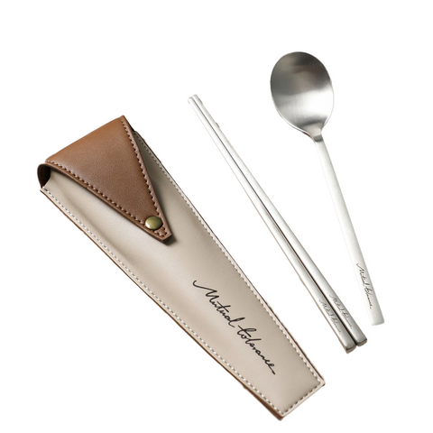 客製皮革便攜餐具套裝 商品圖 1