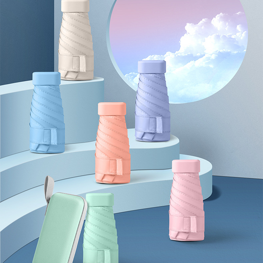 『客製贈品』六折超輕便膠囊傘 |  客製化禮品、禮贈品專家