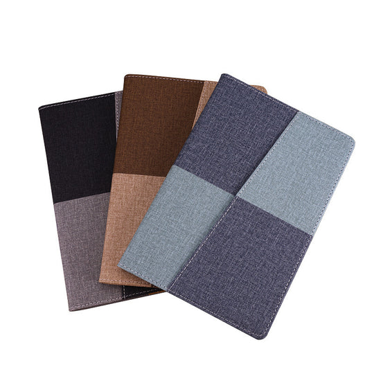 『客製贈品』格子拼接布紋筆記本 |  客製化禮品、禮贈品專家