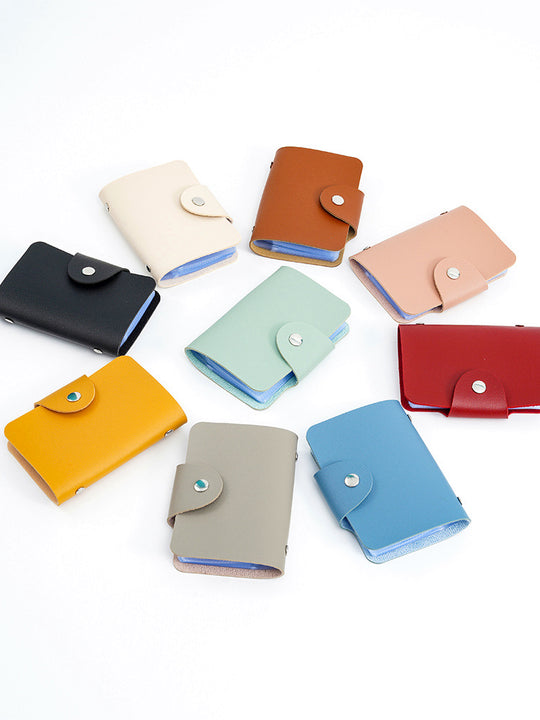 『客製贈品』 簡約素色皮質卡包 |  客製化禮品、禮贈品專家