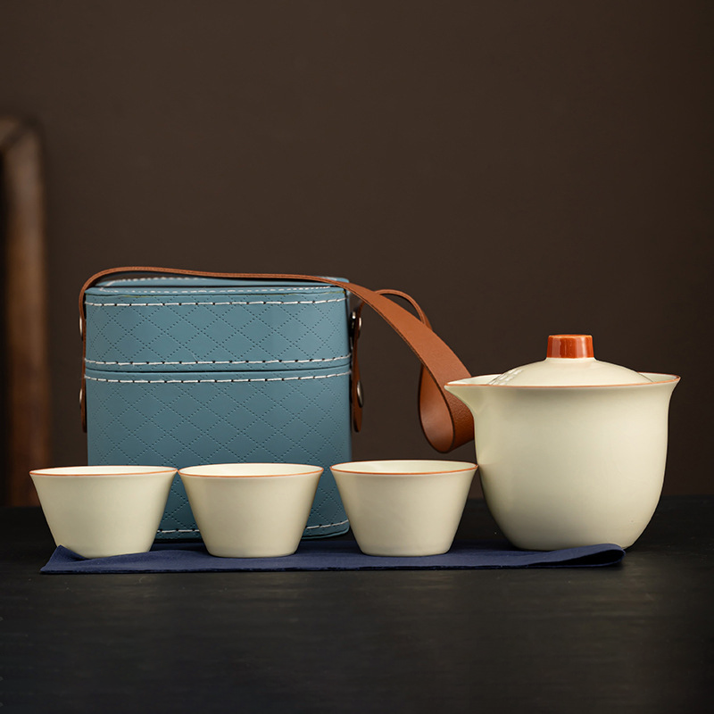 『客製贈品』汝窯一壺三杯組 |  客製化禮品、禮贈品專家