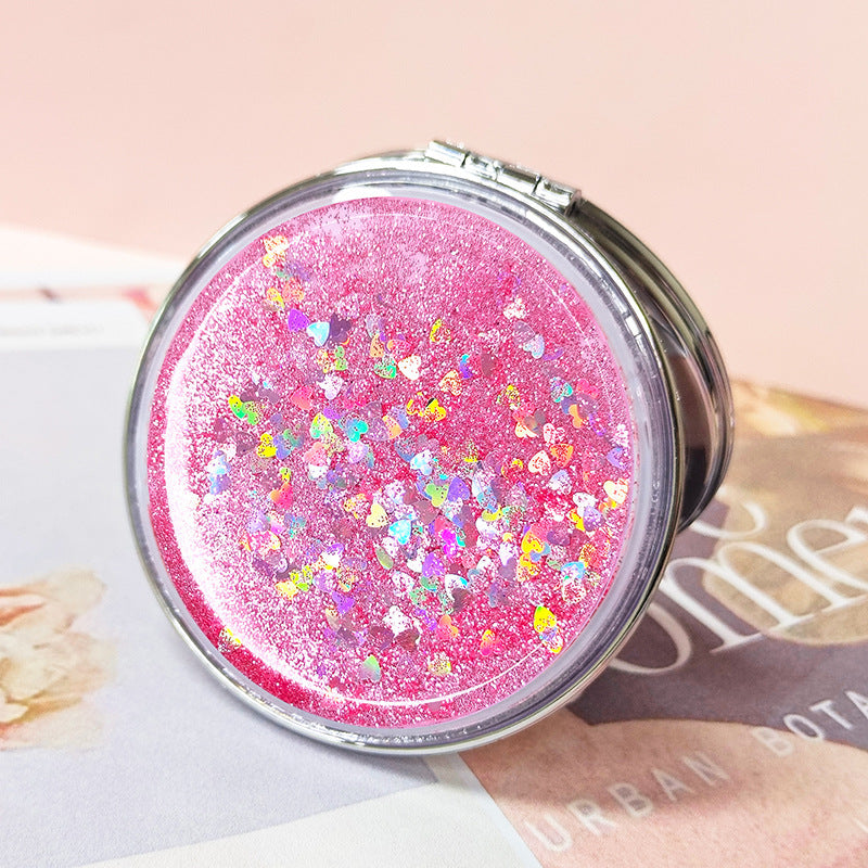 『客製贈品』網紅流沙雙面化妝鏡 |  客製化禮品、禮贈品專家