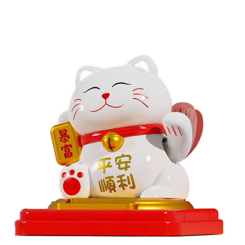 『客製贈品』太陽能招財貓自動搖手擺飾 |  客製化禮品、禮贈品專家