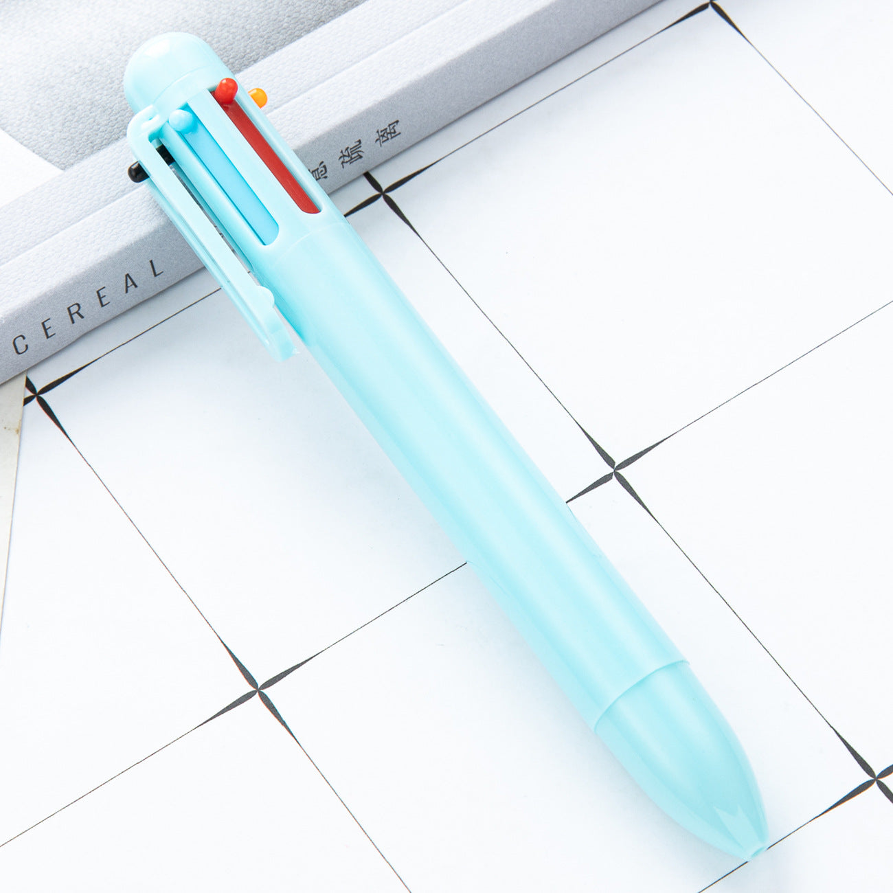 『客製贈品』按動塑膠六色廣告筆 |  客製化禮品、禮贈品專家