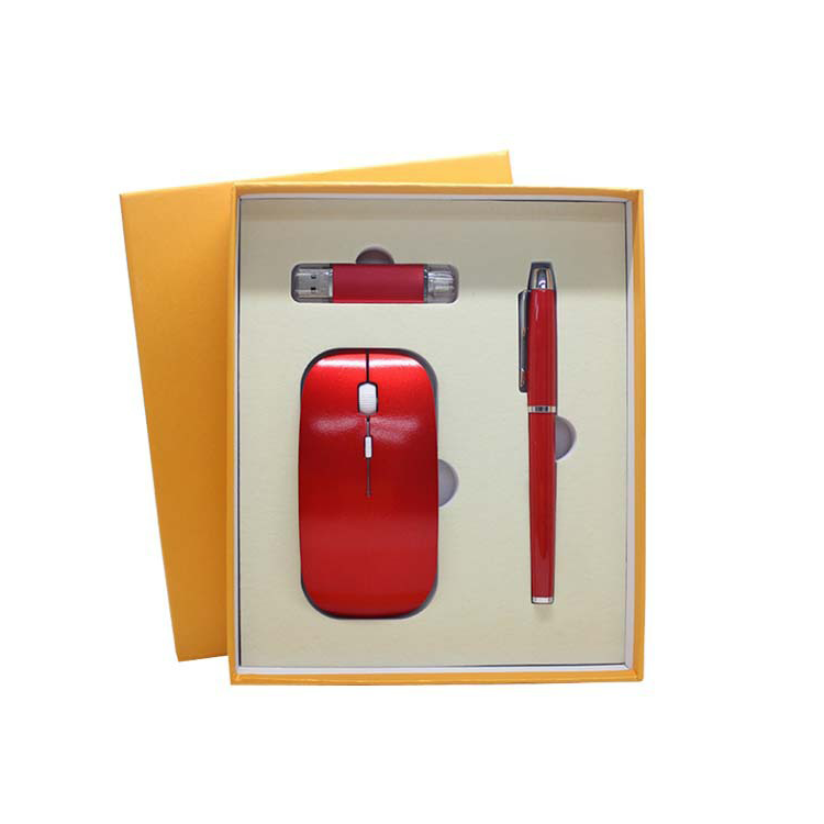 『客製贈品』鋼筆隨身碟滑鼠三件組禮盒 |  客製化禮品、禮贈品專家