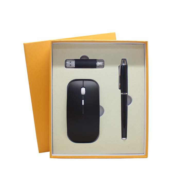 『客製贈品』鋼筆隨身碟滑鼠三件組禮盒 |  客製化禮品、禮贈品專家