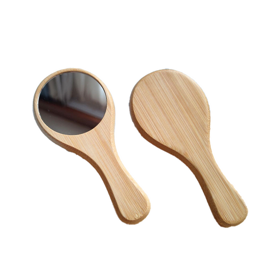 『客製贈品』木質手柄鏡子 |  客製化禮品、禮贈品專家