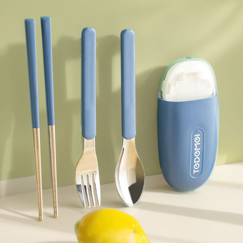 『客製贈品』學生折疊餐具套裝 |  客製化禮品、禮贈品專家