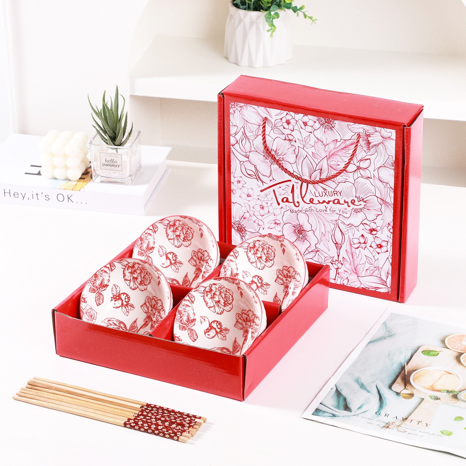 『客製贈品』日系雪花碗套裝禮盒組 |  客製化禮品、禮贈品專家