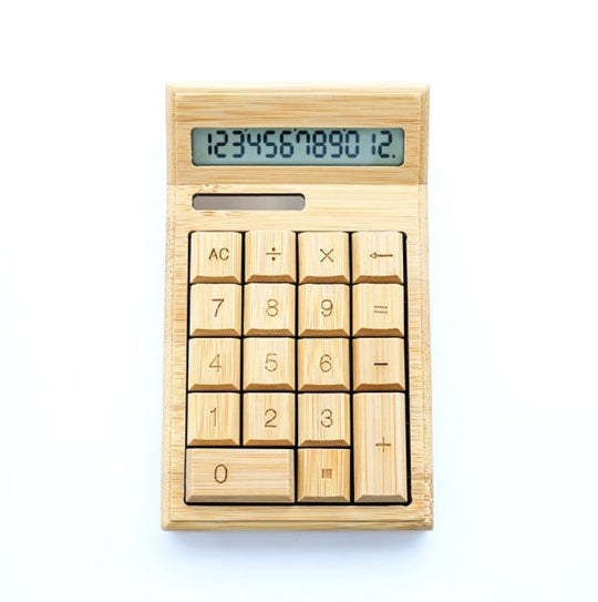 『客製贈品』竹木計算機 |  客製化禮品、禮贈品專家