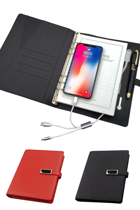 『客製贈品』奢華高級充電辦公記事本禮盒 |  客製化禮品、禮贈品專家