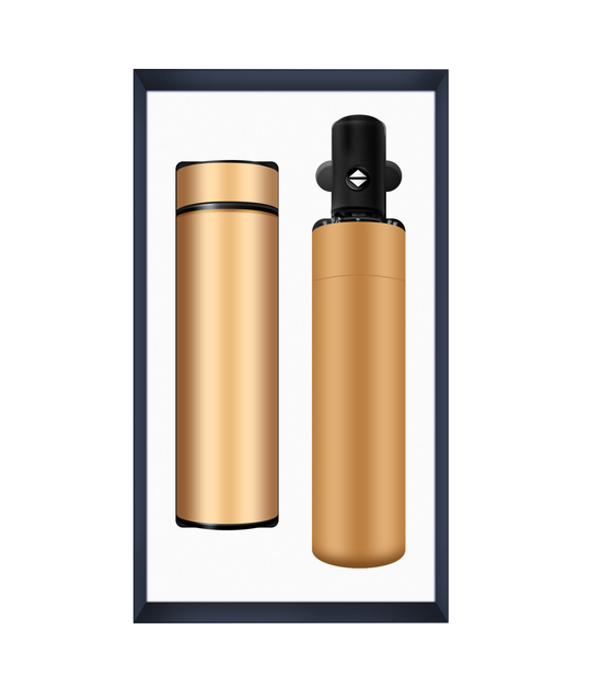 『客製贈品』商務不鏽鋼＆雨傘兩件套禮盒組 |  客製化禮品、禮贈品專家