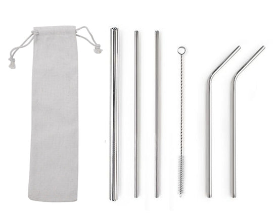 『客製贈品』環保粗吸管6入組(棉布束口袋) |  客製化禮品、禮贈品專家