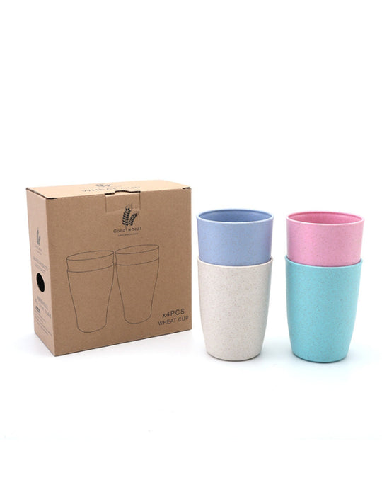 『客製贈品』小麥環保杯4入組 |  客製化禮品、禮贈品專家