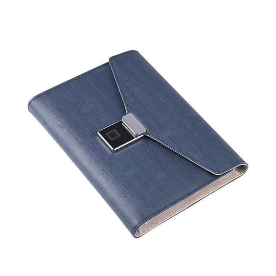 『客製贈品』多功能指紋解鎖無線充電電源筆記本 |  客製化禮品、禮贈品專家